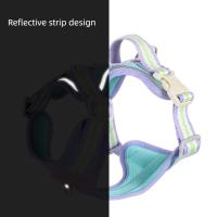 Conjunto de correa y arnés para perro transpirable, Collar reflectante Quicklace para mascotas, cuerda suave y ajustable, chaleco con correa para el pecho para perros pequeños - details 8
