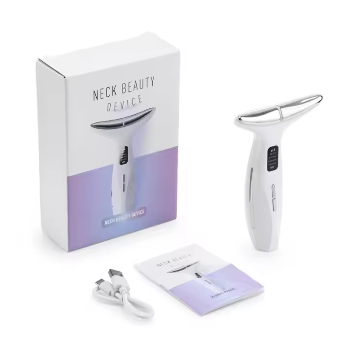 Equipo de Belleza para el Cuello EMS Tratamiento de Microcorriente de Luz de Color - 1