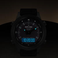 NORTH EDGE EVOQUE reloj táctico solar para exteriores brújula hora mundial 50M resistente al agua - details 2