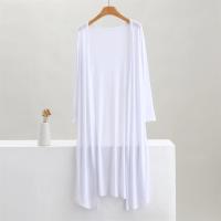 Modal Largo Cardigan Suéter de Algodón para Mujeres Abrigo Casual de Colores 12 - details 12
