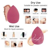 Juego de 4 esponjas Blender Beauty Egg Cosmetic Puff Foundation y accesorios de maquillaje en polvo para mujeres - details 1