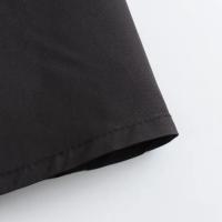 Falda Larga A-Line Mooyufon Para Mujer Negro Vintage Chic Cintura Alta Pliegues Anchos Swing Moda Primavera Elegante Casual Polyester - details 8