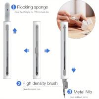 Cubierta de silicona absorbente para AirPods 2024, accesorio protector para juegos con bolígrafo de limpieza, 4 amortiguadores - details 2