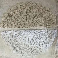 Alfombra ENCE de crochet hecha a mano, pasillo de mesa redonda, posavasos de boda, pantalla de sofá, accesorios de bricolaje, juego de 2 piezas - details 8