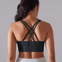 Hamidou-Sujetador de Yoga con espalda cruzada para mujer, ropa interior deportiva absorbente de golpes, correas de hombro cruzadas, Top corto de Fitness, deportes a prueba de golpes - details 23