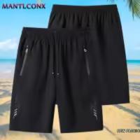 Summer Men's Sport Shorts Cool Sportswear Running Shorts Casual Bottoms Gym Fitness Training Jogging Short Pants Men Black Gray - details 0