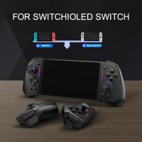 Lámpara de meteororo con mango de juego inalámbrico, 8 colores para Switch / Lite / oled, con funciones programables y vibrantes - details 12