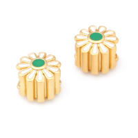 Pulseras de Brass Dorado Mate 4PCS Grande Agujero Abalorios para Hacer Joyas DIY - details 182