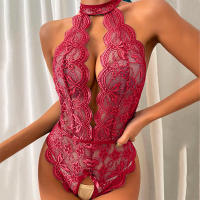 Conjunto de Lencería de Encaje para Mujeres Monos de Cintura Abierta con Tirantes - details 22