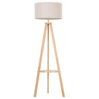 Lámpara de Pie Moderna para Dormitorio Estudio Salón con Luces E27 40W y Pulsador de Pie con Base Trípode Inoxidable 154cm - details 0