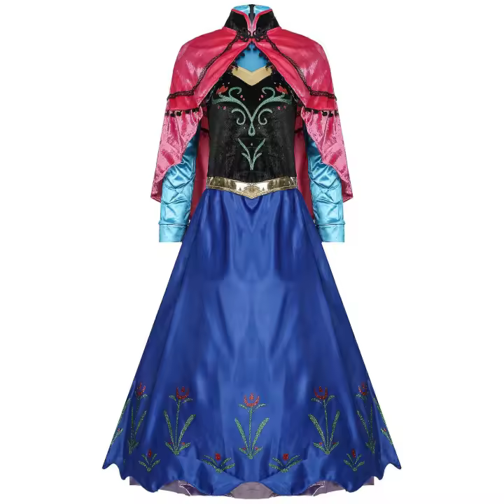 Disfraz de Cosplay de Princesa Anna de Arendelle Uniforme de Monarca de Hielo para Mujeres Adultas - 1
