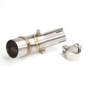 Motorcycle Middle Exhaust pipe Adapter Elbow Connect Link Tube For YAMAHA YZF R25 R3 MT-03 MT25 Motorbike Modified link pipe - details 5