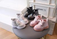 Kids Boots for Girl Fashion Korean Style Breathable Children Short Ankle Boots Non-slip Glitter Thick Bottom Girls Leather Boots - details 2