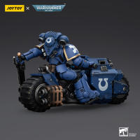 JOYTOY 1/18 figura de acción 40K Ultramarines Outriders y Brother Catonus versión reeditada modelo militar de Anime - details 8