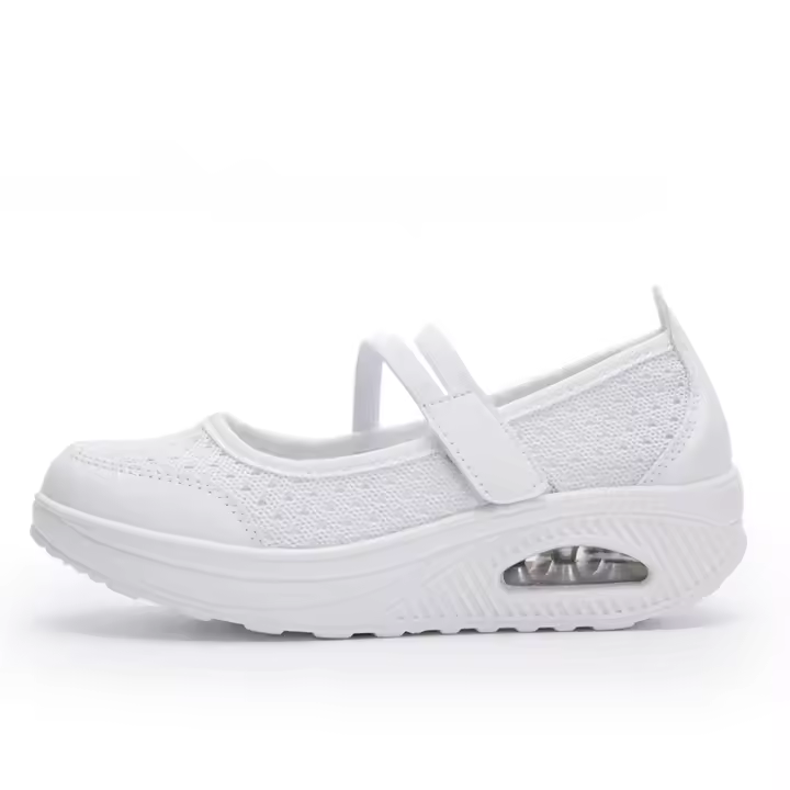 Zapatos cómodos de enfermera para mujer, calzado antideslizante, ajustable, transpirable, para caminar, Fitness - 1