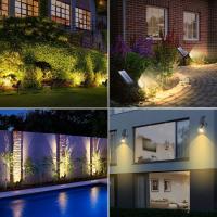 4 Unidades Foco Solar, Luces Solares Impermeables Exterior, Luz de Jardín, 2 Modos de Iluminación Opcionales, ángulo de 180 °   Ajustable, Luz de Proyecto Solar para Entrada, Camino. - details 30