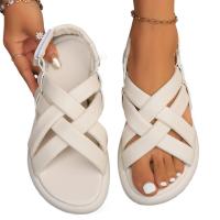 Novedad de verano, sandalias con punta abierta y fondo plano para mujer, sandalias de mujer modernas, elegantes y cómodas 2025 - details 0