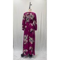 Vestidos estampados para mujer, Vestidos de manga larga con cuello en V, Otoño, Nuevo - details 13