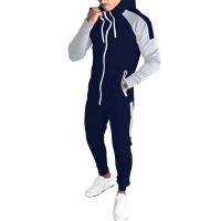 Nuevo traje de otoño e invierno para hombre, Sudadera con capucha y pantalones con cremallera, ropa deportiva informal de dos piezas, ropa deportiva para hombre, traje deportivo cálido - details 6