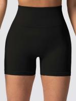 CHRLEISURE-pantalones cortos de Yoga acanalados sin costuras para mujer, mallas de motociclista de cintura alta, mallas deportivas ajustadas de entrenamiento elástico, ropa deportiva - details 13