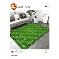 Alfombra de Dibujo de Campo de Poliéster Antideslizante Lavable para Dormitorio de Niño Sala de Estar Alfombra de Decoración de Sofá - details 1