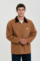 DAFEILI Primavera Verano Casual Vintage Lavado Forro de Malla Ropa de Trabajo Lona Detroit Chaquetas - details 5