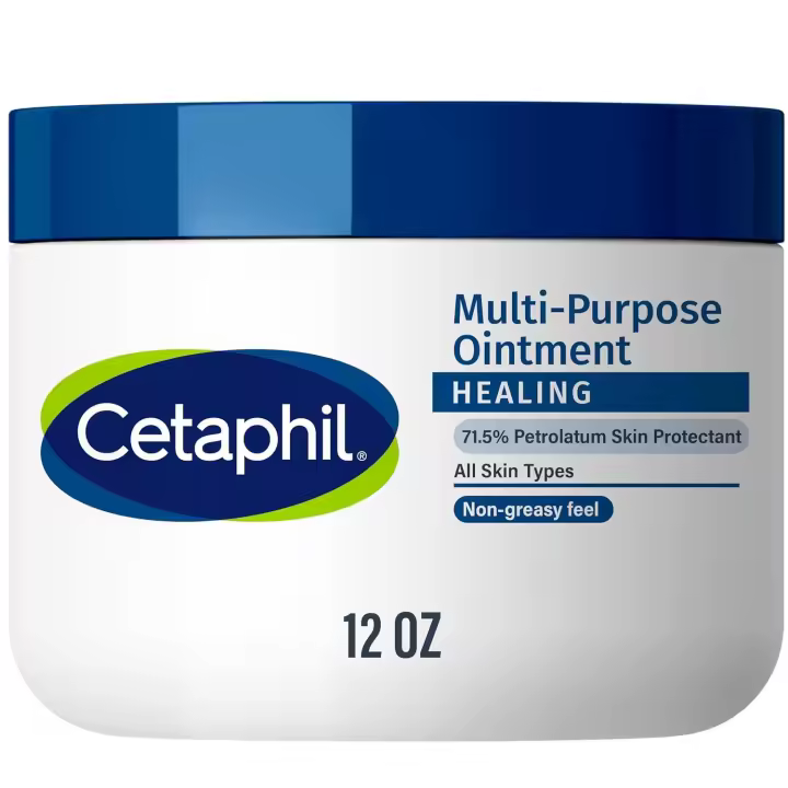 Ungüento curativo Cetaphil, 12 oz, para piel seca, agrietada e irritada, cura, protege, alivia las manos agrietadas y los labios agrietados, - 1