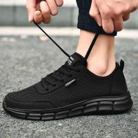 Zapatillas de Malla Transpirable Nuevas para Hombre Zapatos Ligeros Informales para Caminar - details 13