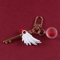 Cardcaptor Kinomoto Sakura Bird Magic varita Stick payaso Card COLLAR COLGANTE Cosplay llavero Prop - details 2