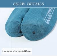 Calcetines deportivos tobilleros para hombre, medias de malla transpirable de corte bajo, de algodón, suaves, informales, atléticos, color blanco y negro, 5 pares - details 7