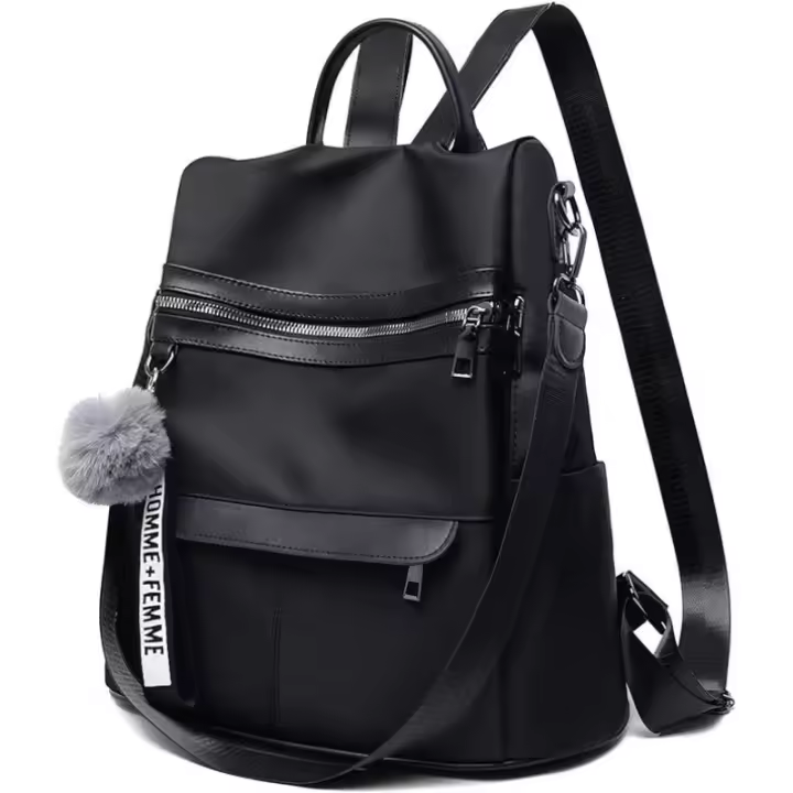 Mochila para mujer, elegante, pequeña, de tela Oxford, impermeable, para uso diario, trabajo y viajes - 1