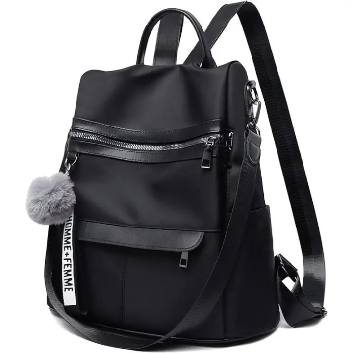 Mochila para mujer, elegante, pequeña, de tela Oxford, impermeable, para uso diario, trabajo y viajes - 1