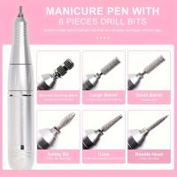 Máquina de manicura profesional portátil, inalámbrica, de 45000 RPM, en colores púrpura/rosa/blanco Aurora para pulir y eliminar la - details 7