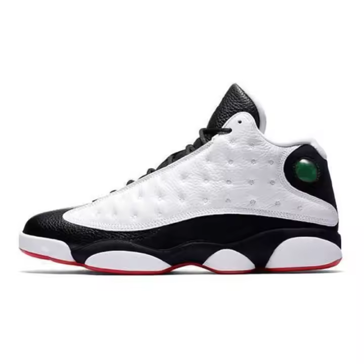 Zapatillas de baloncesto blancas, transpirables, planas, zapatillas de deporte informales, 13s, diseñador, hombres, deportes, mujeres, zapatos para correr al aire libre - 1