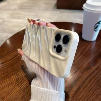 Funda de Teléfono de Cinta Ondulada a la Moda para iPhone Silicona Suave, a Prueba de Golpes, Color Caramelo Fosco - details 12