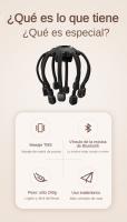 Masajeador de Cuero Cabelludo MUKASI, Masajeador Eléctrico de Cabeza con Música Bluetooth, 10 Puntos de Vibración, 4 Modos Ajustables, Recargable y Portátil para Aliviar Dolor y Ansiedad, Relajar Estrés y Tensión, Sueño Profundo, Regalo - details 2