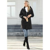 Parabrisas de terciopelo con capucha para mujer, chaqueta de longitud media, nuevo estilo, talla grande - details 9