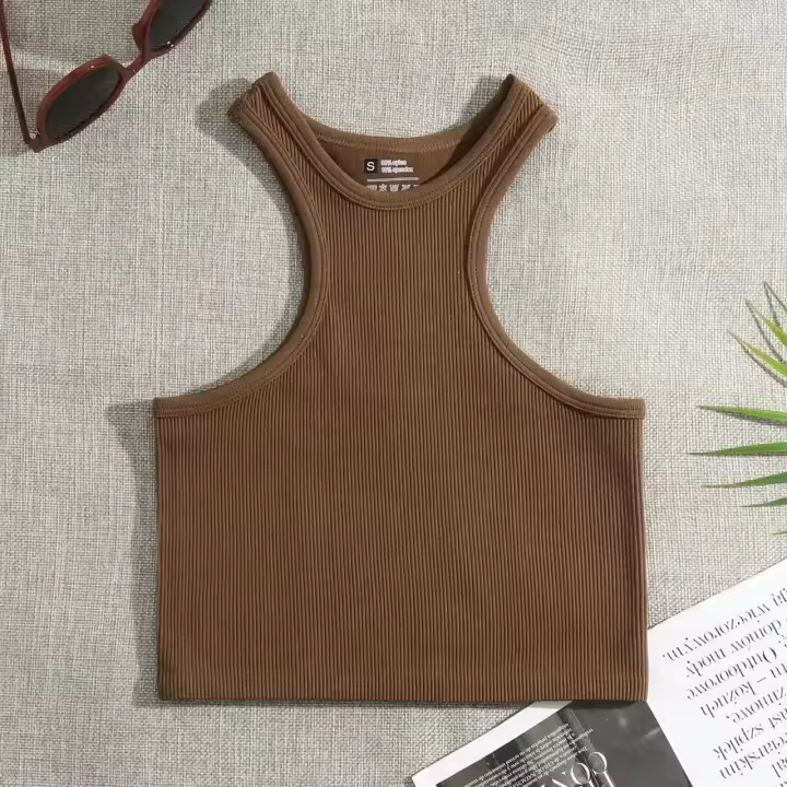 Chaleco de Yoga para Mujer Top Corto Deportivo de Gran Elasticidad para Gimnasio - 1