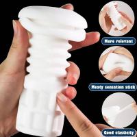 Masturbación masculina telescópica, mamada de voz Sexy, coño de bolsillo, ventosa de calefacción inteligente, juguete sexual para hombres - details 6