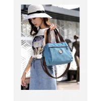 Bolso de lona para mujer, bolso de hombro informal para mujer, bolso de mensajero portátil de Color sólido que combina con todo - details 7