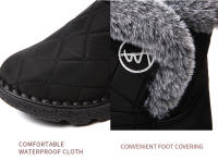 Botas de nieve para mujer, zapatos de algodón grueso de terciopelo, botas cortas versátiles de moda, novedad de otoño e invierno 2024 - details 9