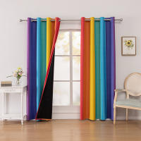 Cortinas Opacas Modernas de salón, 2 Piezas, Aislantes, frío y Calor con Ojales - details 0