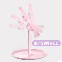 Espejo de maquillaje con luz LED blanca, Base de almacenamiento desmontable, 3 modos, Cable USB, regalo - details 6