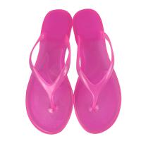 Chanclas de cristal para mujer 2024, pantuflas de playa antideslizantes para exteriores, sandalias planas transparentes nuevas de moda para niñas de verano - details 7