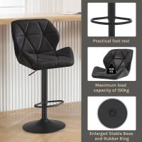 Sillas de Bar Taburete Regulables en Altura Design de Resalto con Cojín de Terciopelo - details 46