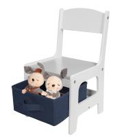 Infantiles Grupo de Asientos para Niños Muebles de Madera y MDF para Niños con Espacio de Almacenamiento Gris - details 3