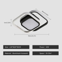 Goeco Luz de techo LED moderna Montaje semivestido Eficiencia energética 2500LM Aluminio - details 8