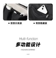 Bolso Cruzado Informal Japonés para Hombre Bolsa de Viaje y Cita Resistente al Agua, Espacio Grande, Con Cremallera para iPad de 9,7 pulgadas - details 6
