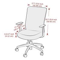 Funda para Silla de oficina de Color sólido, Funda elástica de LICRA para Silla de ordenador, Funda giratoria para Silla, Funda para Silla Escritorio, 1 ud. - details 1