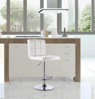 Taburete de Bar Moderno Diseño de Counter de Cocina de Pub con Asiento Ajustable y Giratorio - details 1